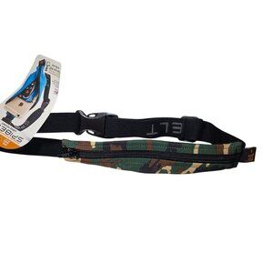 SpiBelt Large Pocket Camouflage Running Belt Made In USA Expandable Bounce-Free